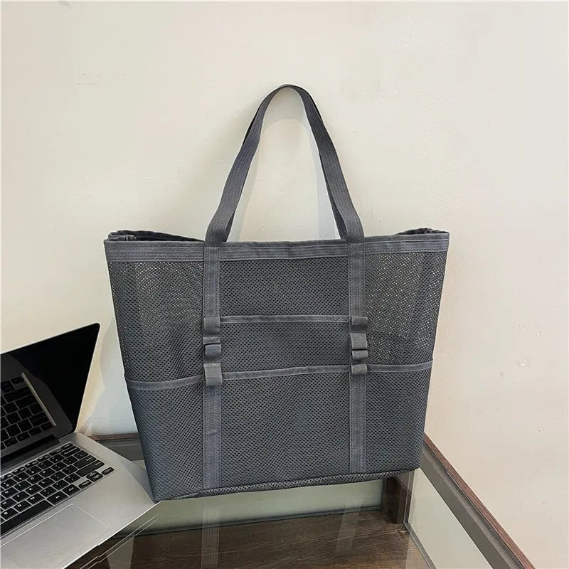 Grand sac cabas de plage en toile Layla