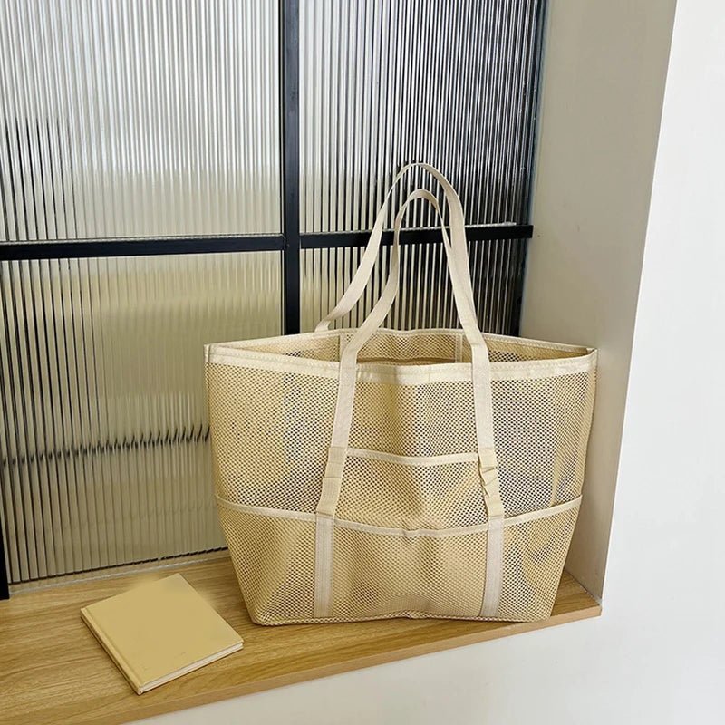 Grand sac cabas de plage en toile Layla