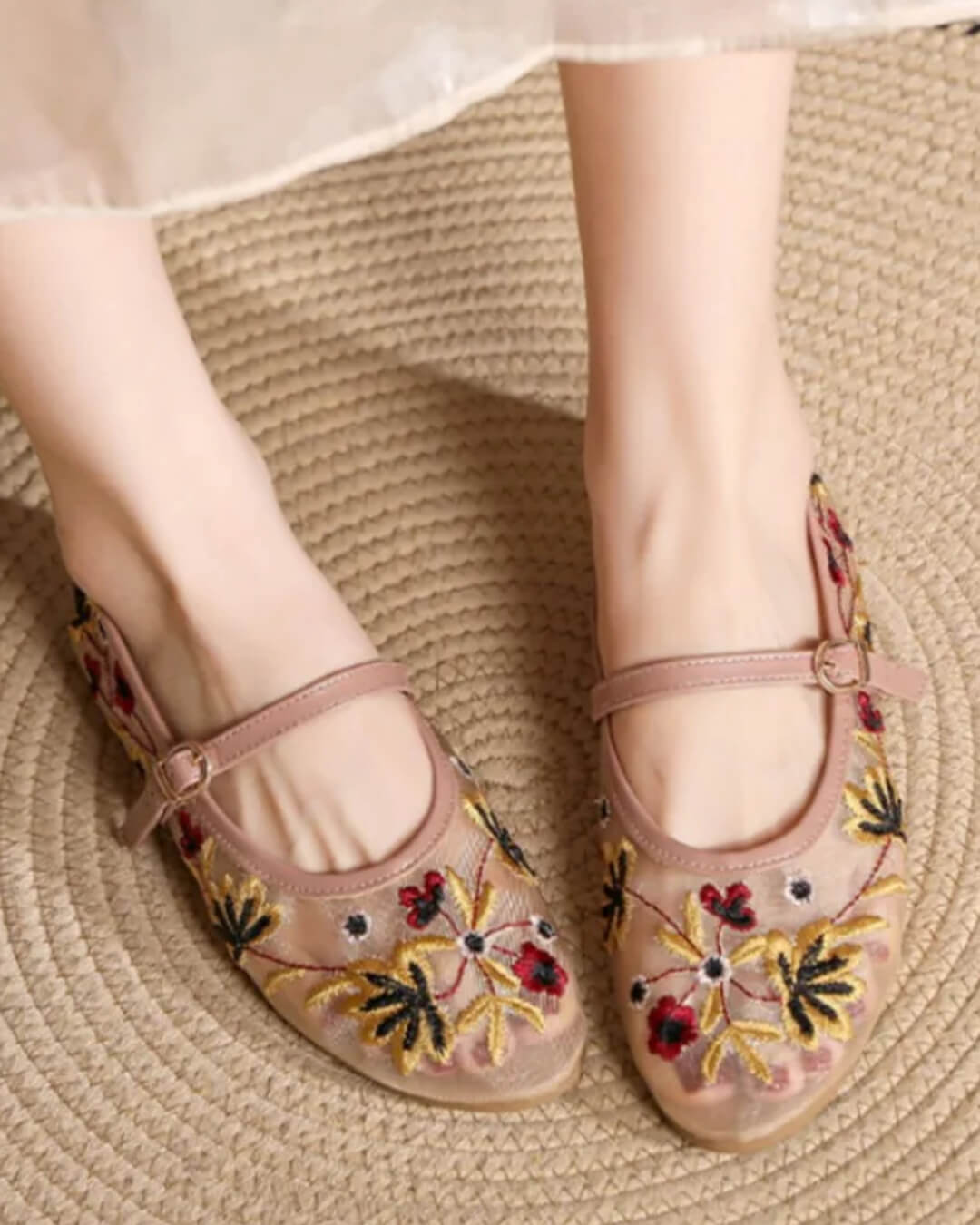 Ballerines Leah brodées