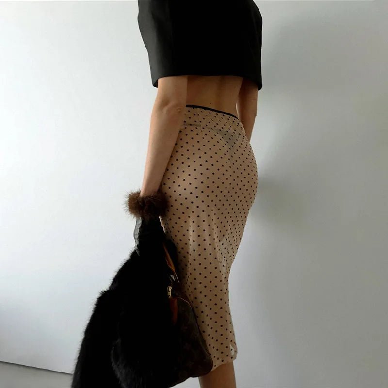 Jupe en mesh taille haute Leah