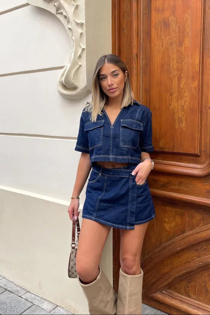 Ensemble Leslie composé d’un crop top et d’un skort