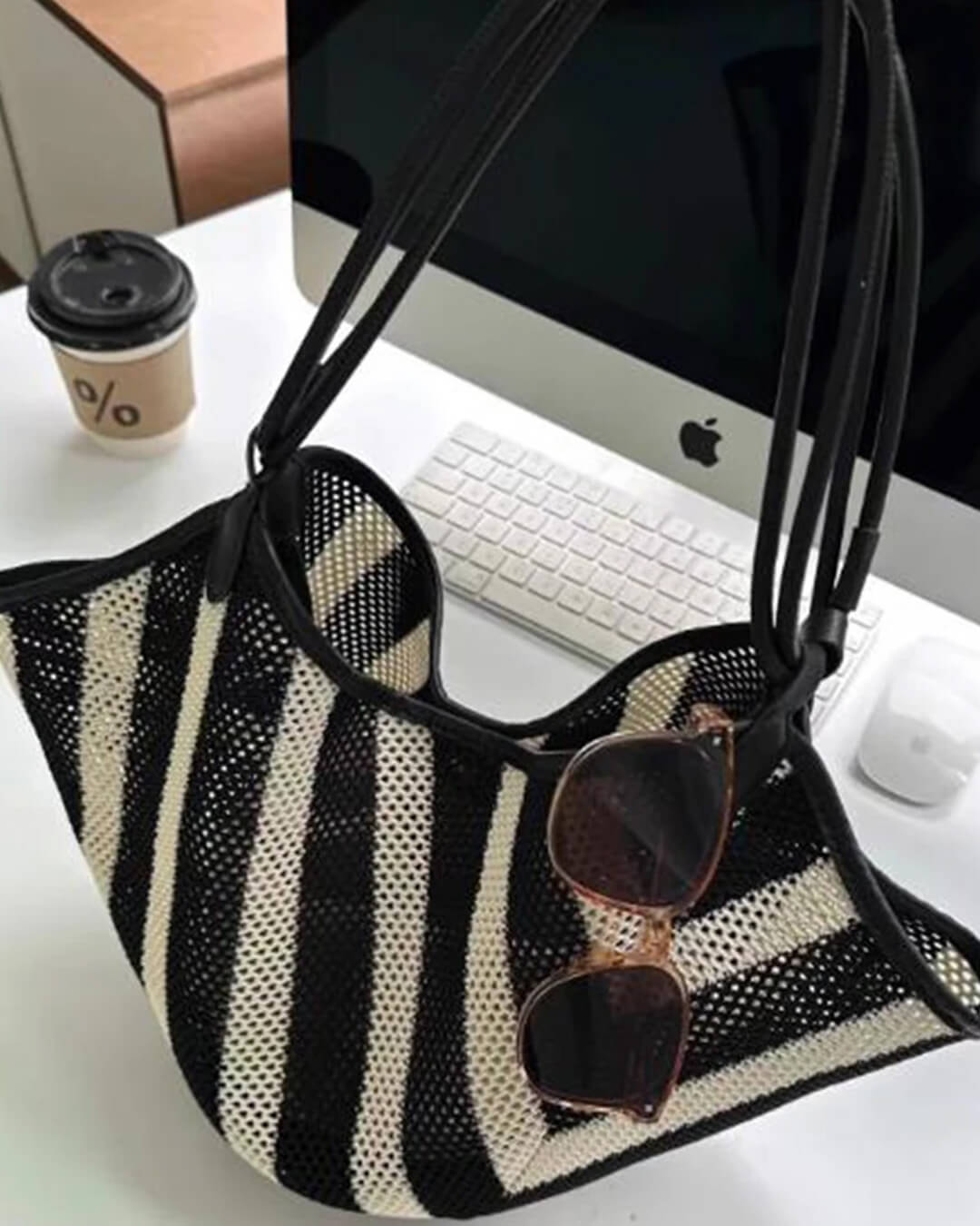Sac bandoulière tressé Liam
