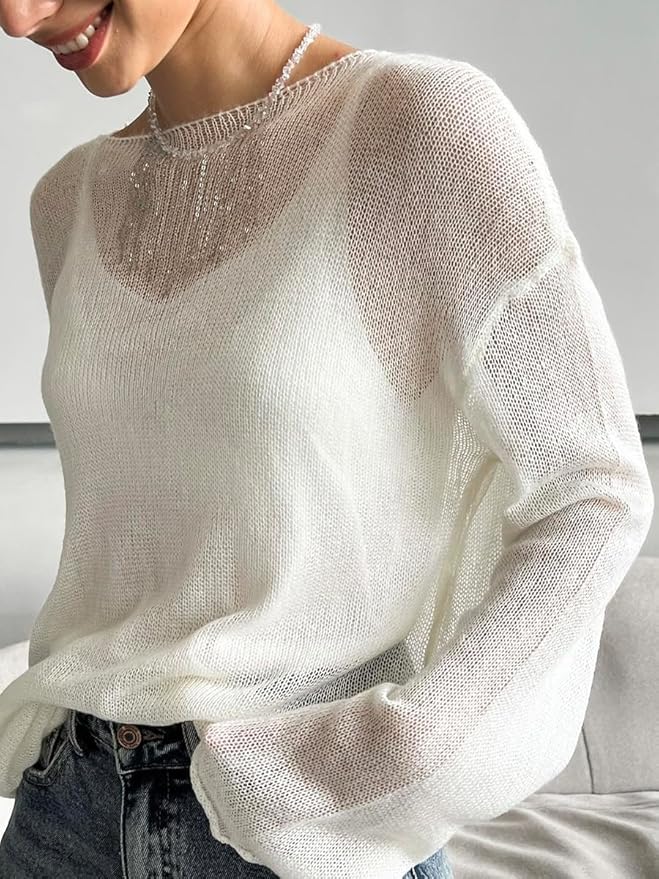 Pull ample transparent Lilian