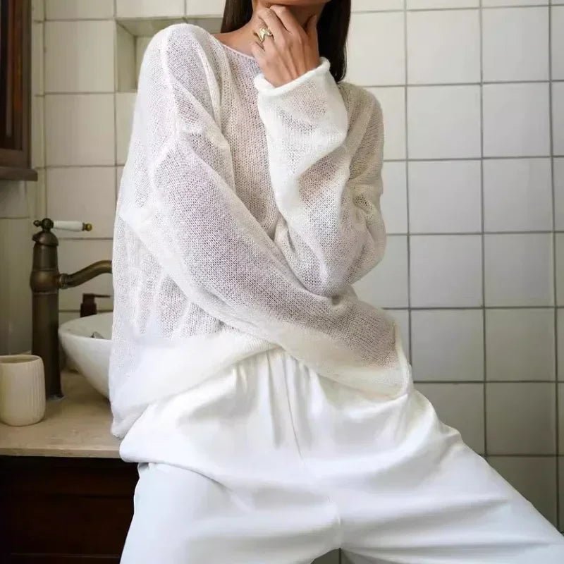 Pull ample transparent Lilian