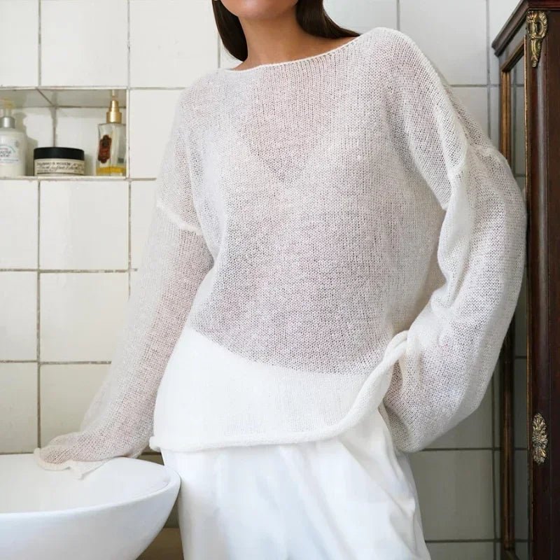 Pull ample transparent Lilian