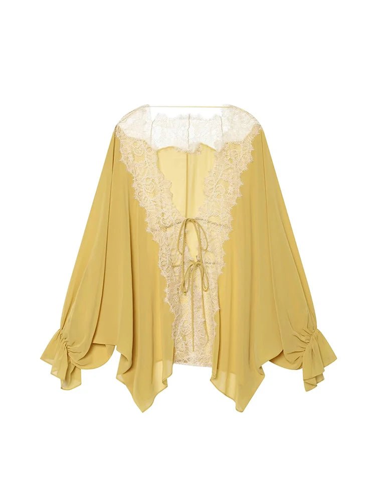 Blouse en dentelle patchwork Lisa
