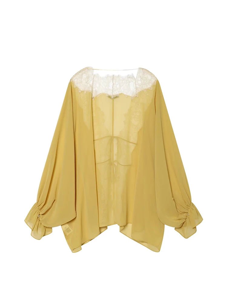 Blouse en dentelle patchwork Lisa
