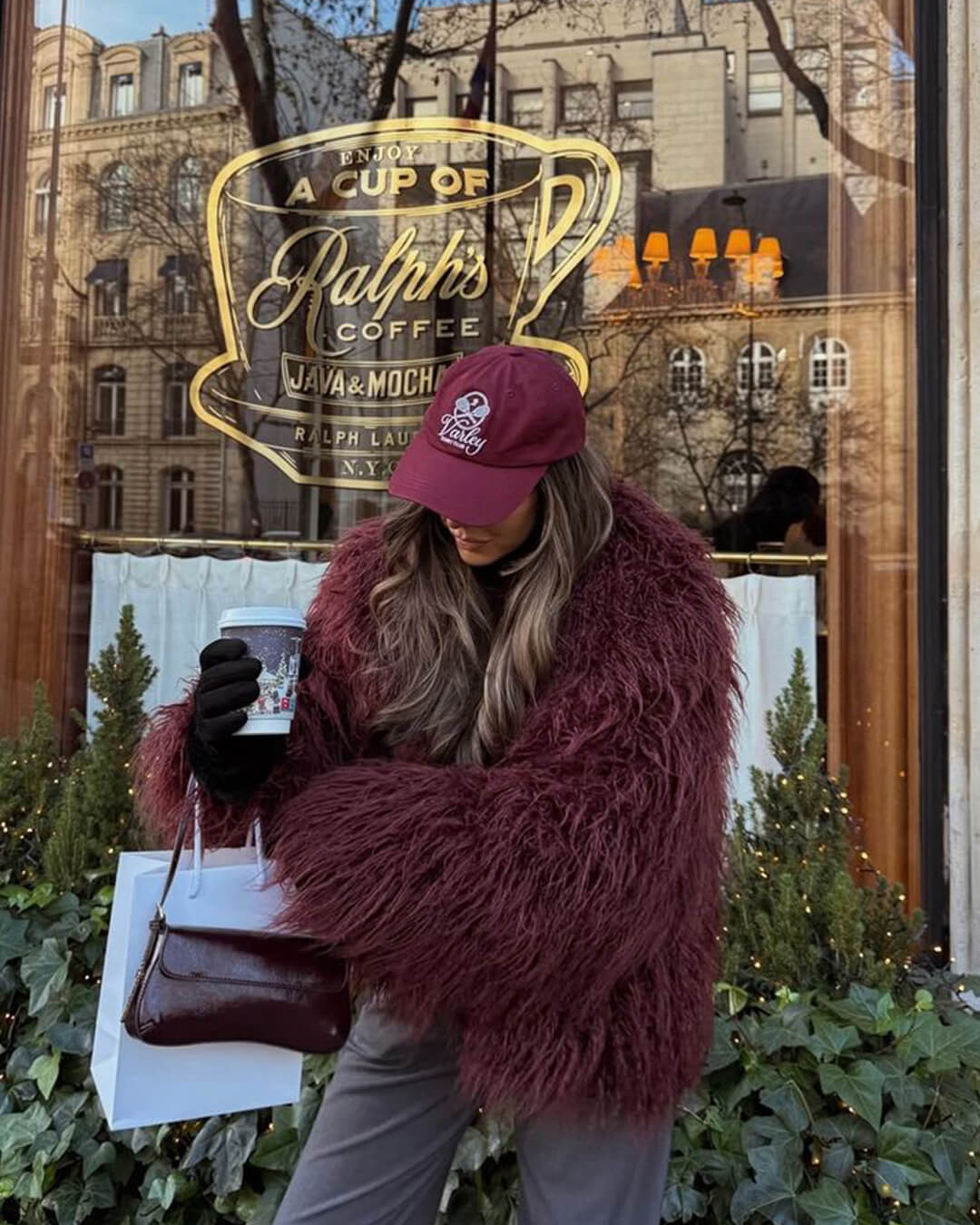 Manteau douillet en fausse fourrure Liza