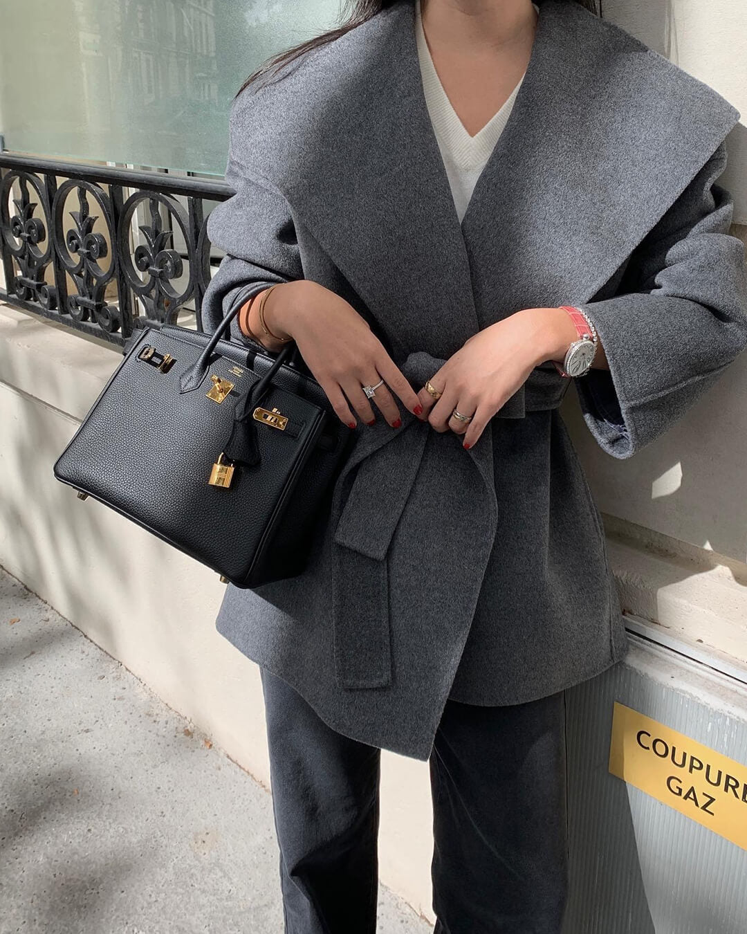 Manteau portefeuille ceinturé Lorelie