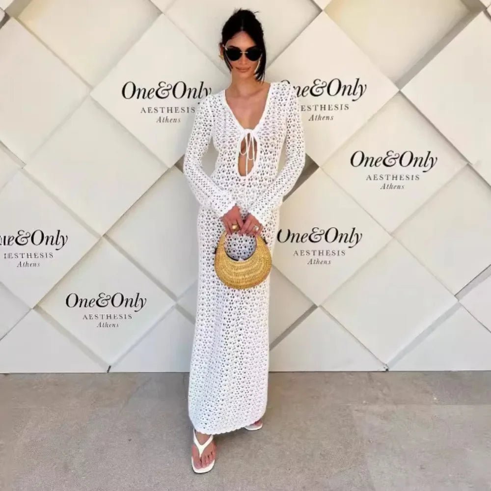 Robe de plage en crochet ajouré Lori