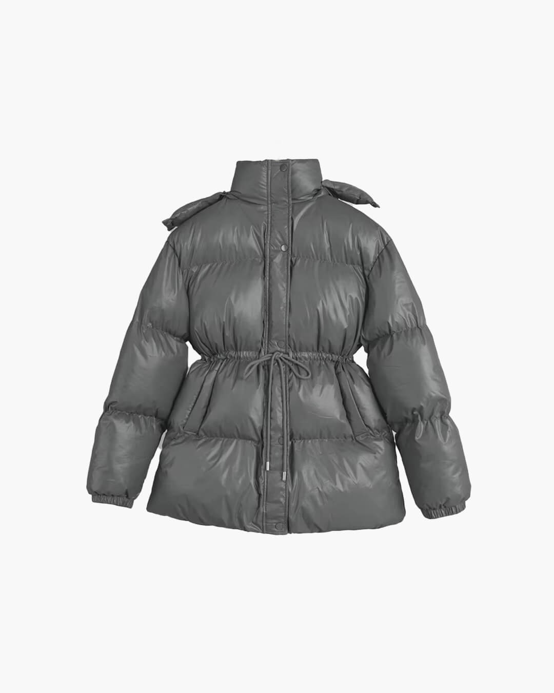 Manteau matelassé Lorie à capuche et cordon de serrage