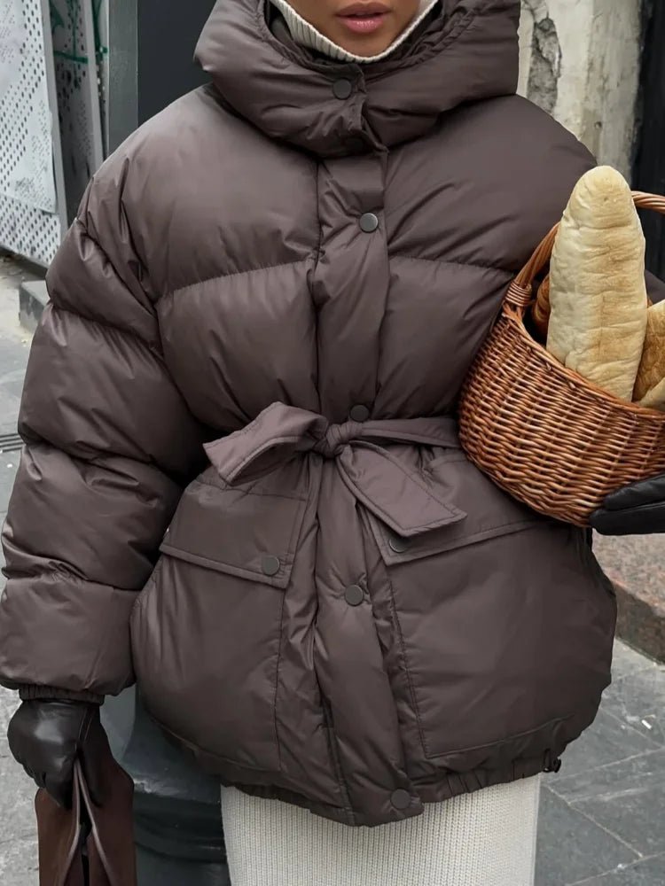 Manteau à capuche Lorna à lacets