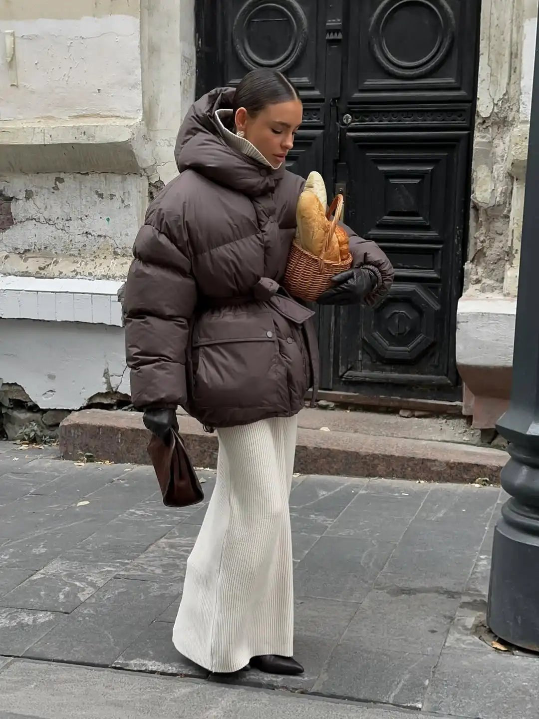 Manteau à capuche Lorna à lacets