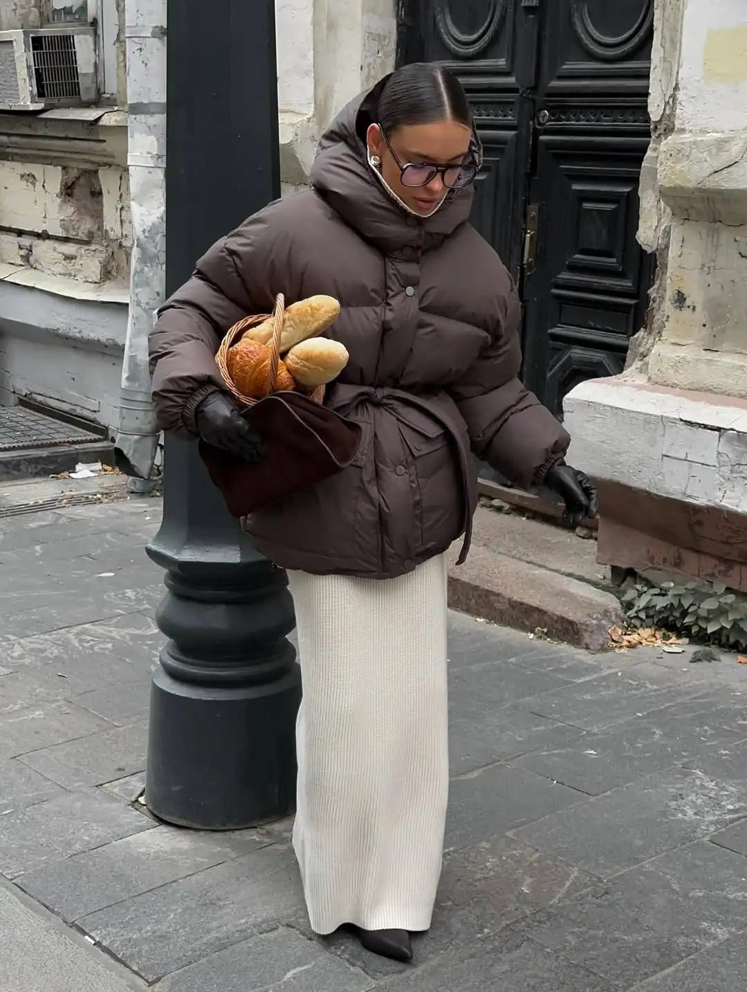 Manteau à capuche Lorna à lacets