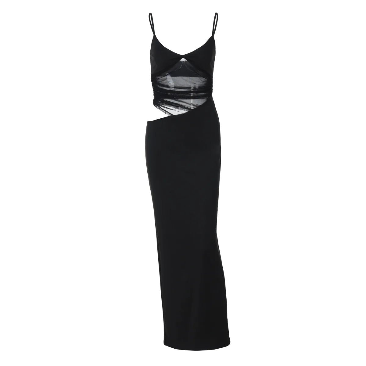 Robe longue ajourée transparente Lorraine