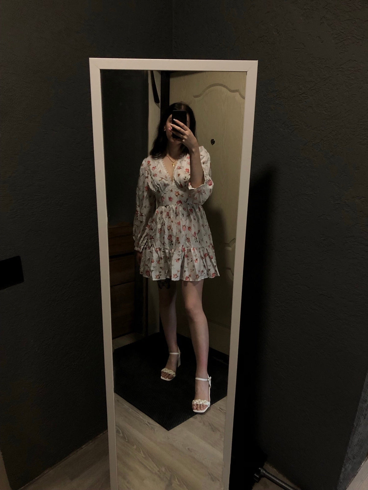 Lottie Floral Lace Mini Dress