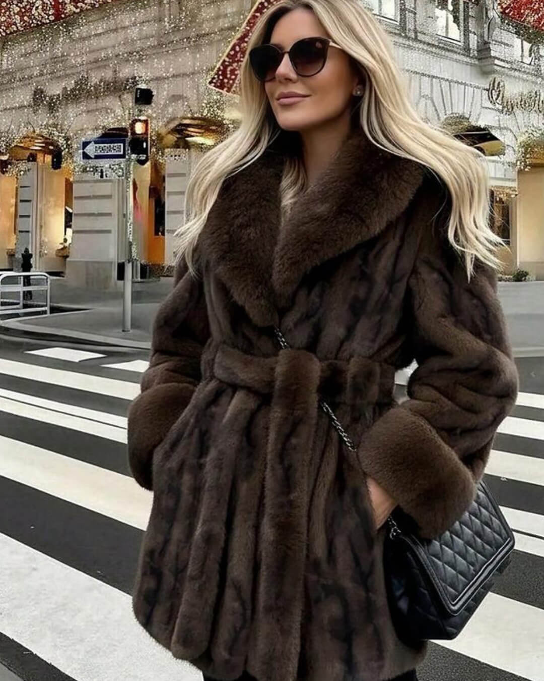 Manteau en fausse fourrure Louise