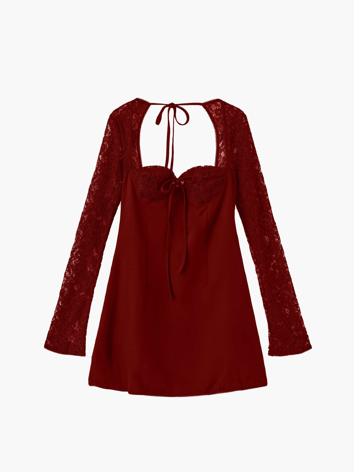 Robe courte Louise avec détails en dentelle