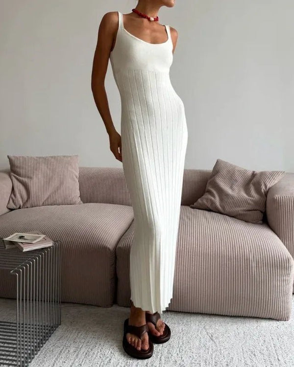 Robe tricotée à bretelles Lucy