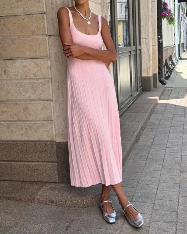 Robe tricotée à bretelles Lucy