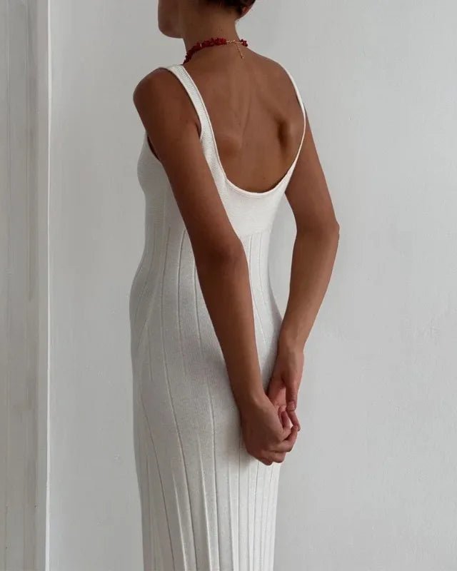 Robe tricotée à bretelles Lucy