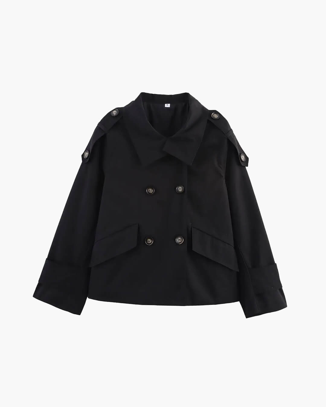 Trench-coat court à col montant Lucy