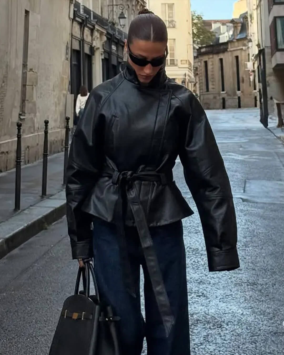 Veste de motard Maggie en similicuir