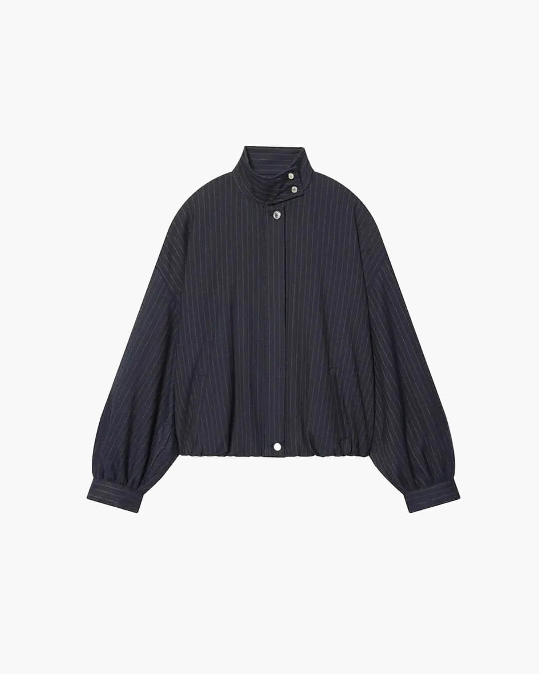 Blouson bomber à fines rayures Magnolia
