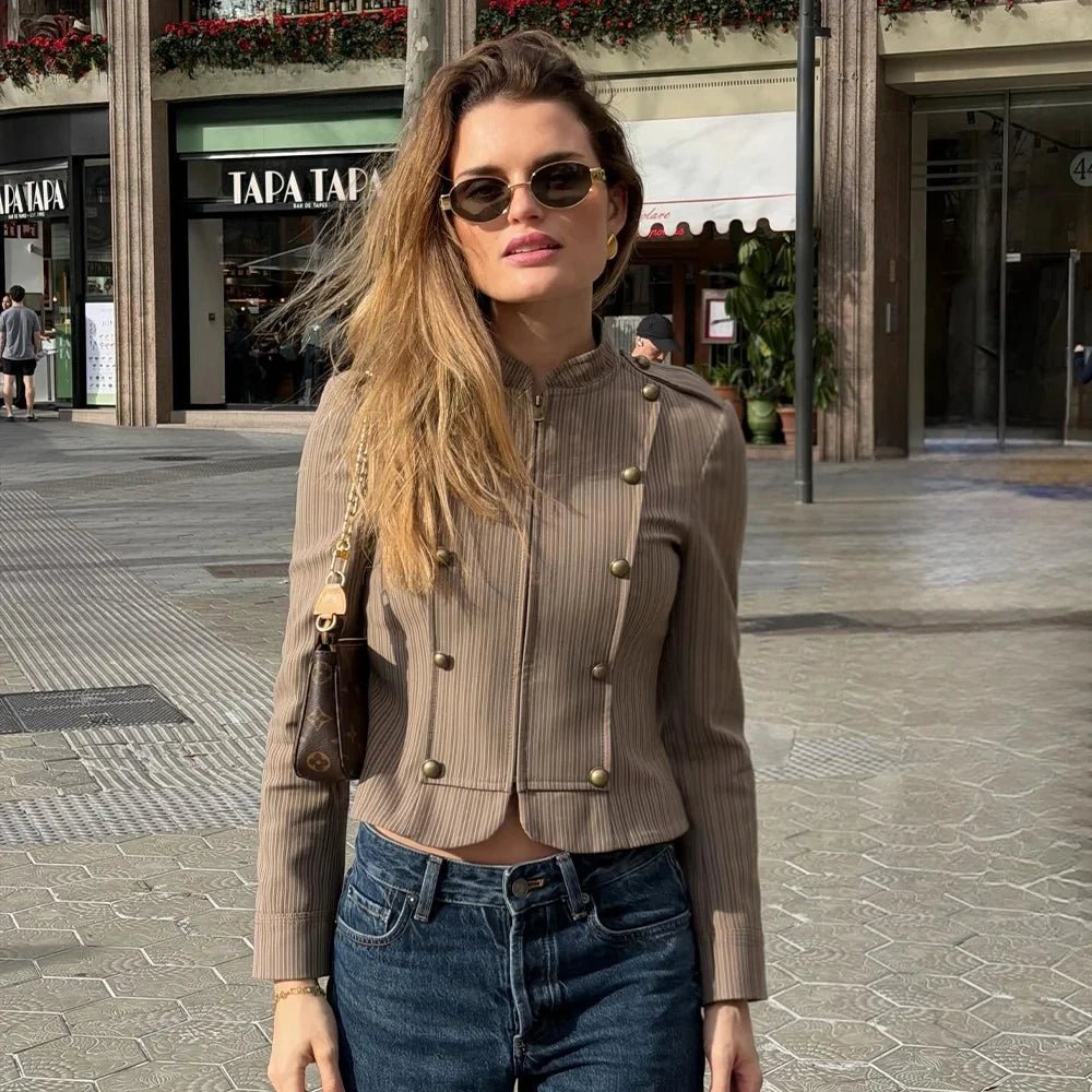 Blazer Mara rayé zippé