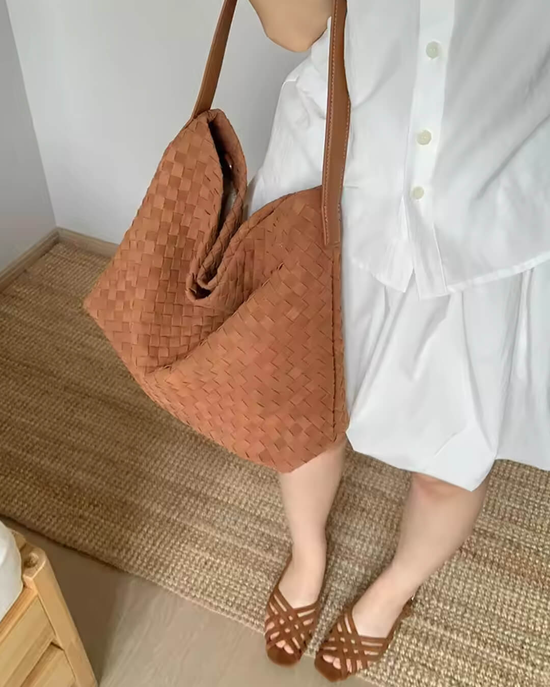 Sac cabas en daim Marceline