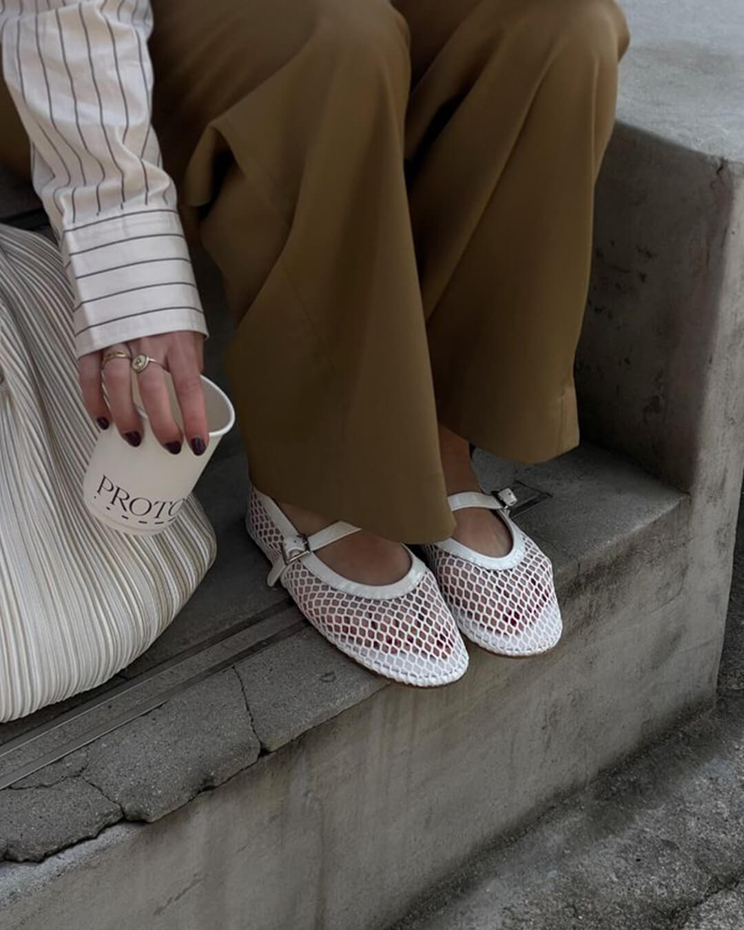 Ballerines en mesh Margaux