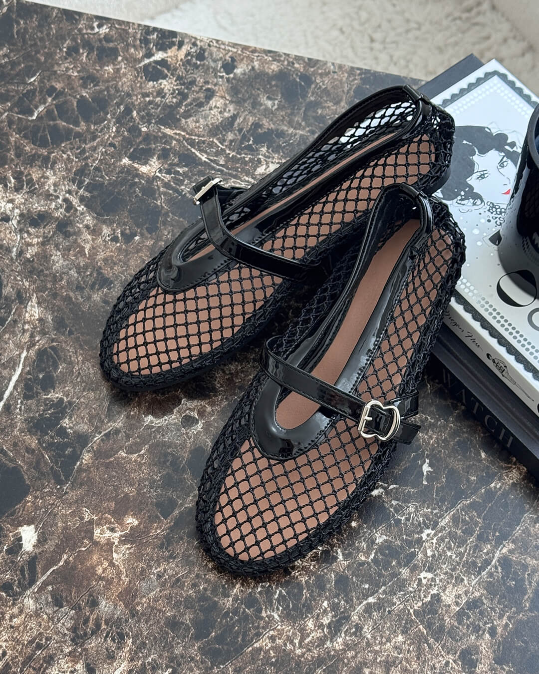 Ballerines en mesh Margaux