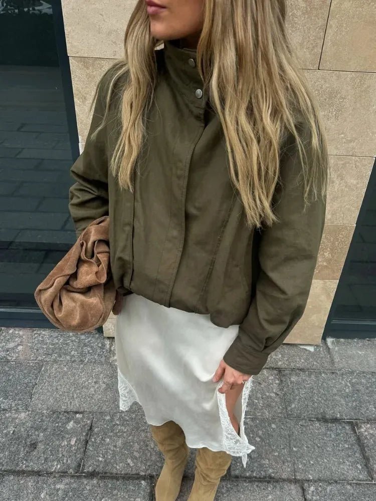 Blouson bomber Margot à boucle et ceinture