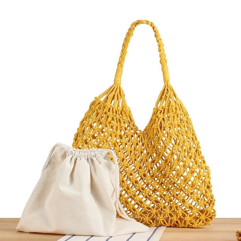 Sac cabas de plage tressé Margot