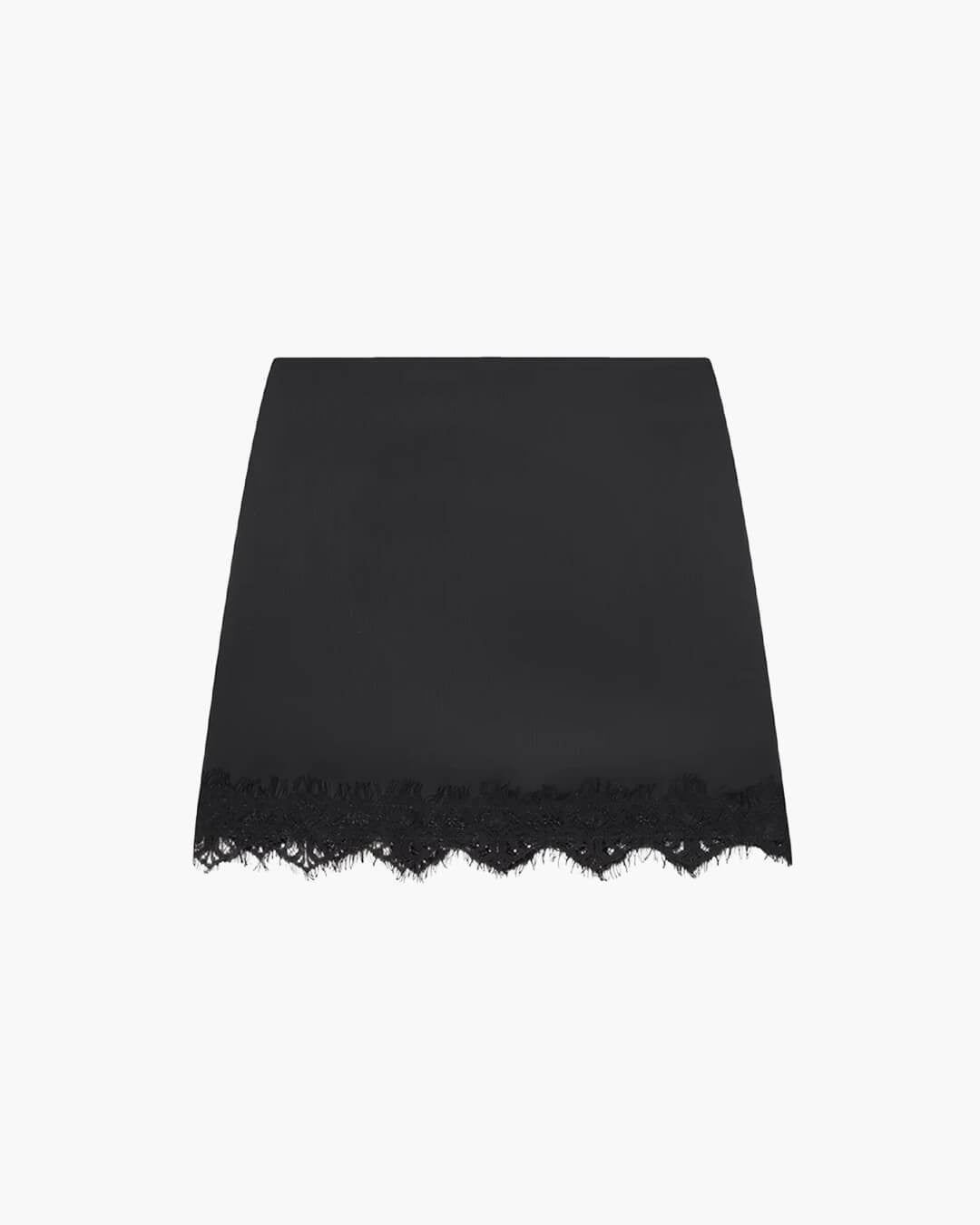 Mini-jupe taille haute en dentelle Marian