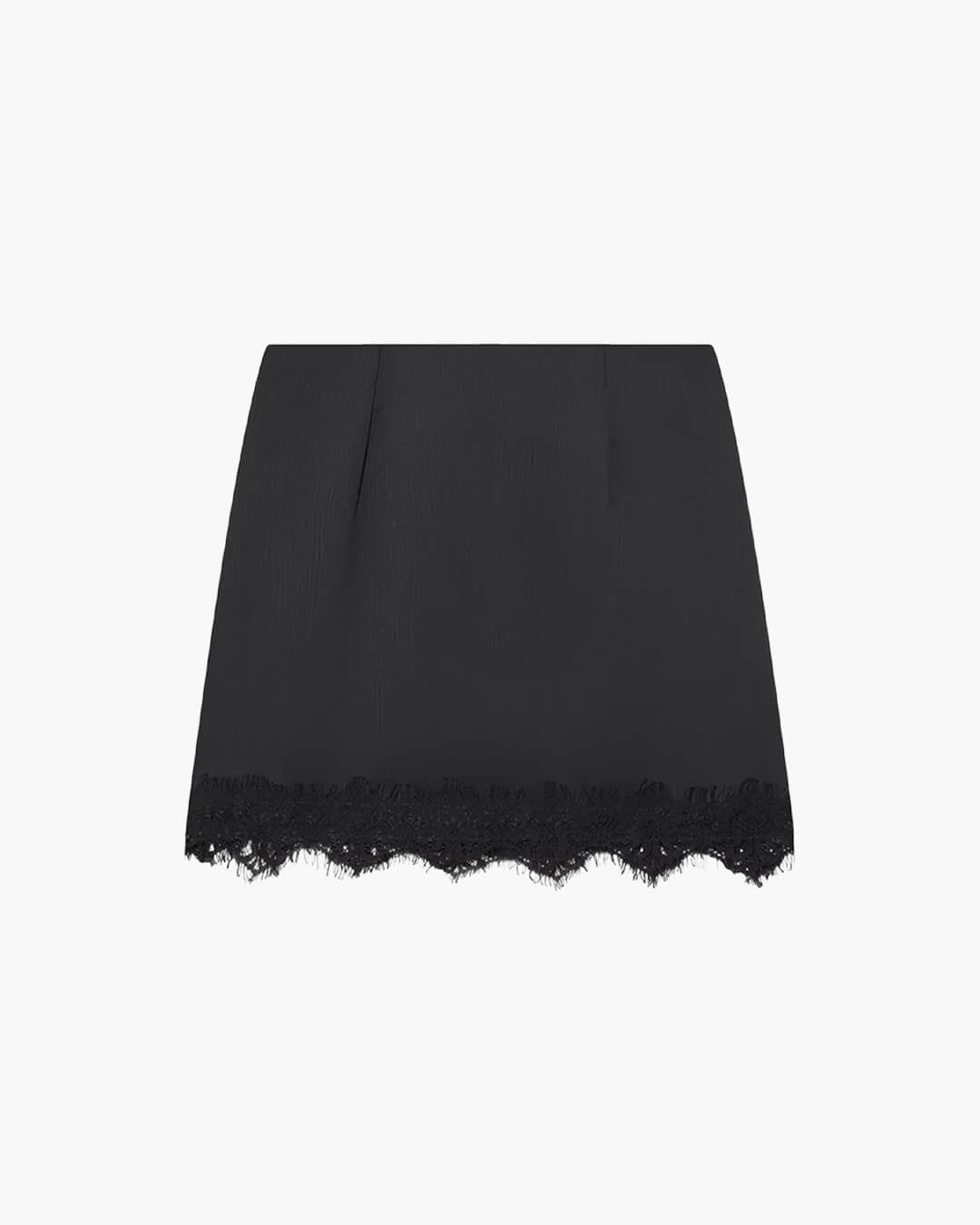 Mini-jupe taille haute en dentelle Marian