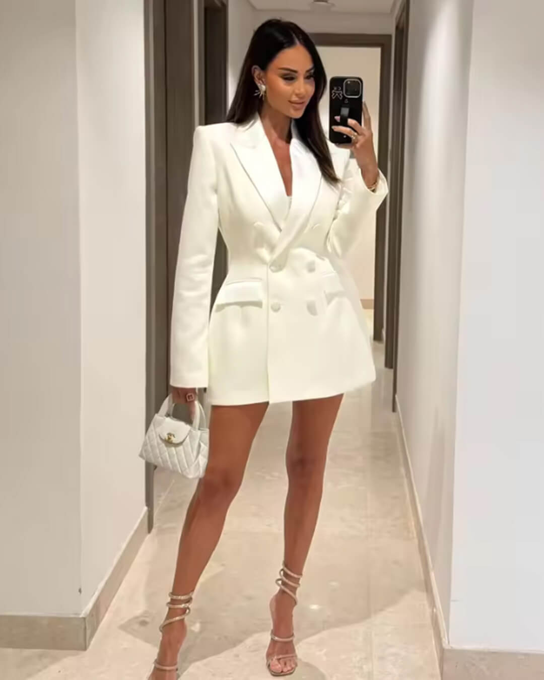 Robe courte croisée Mariana