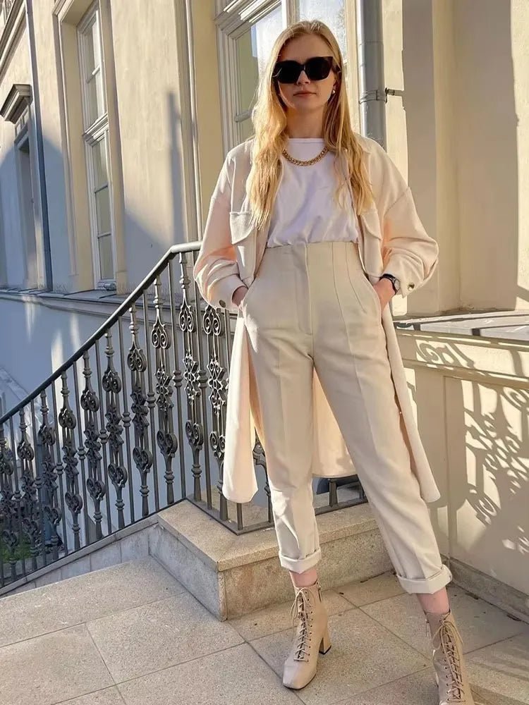 Pantalon cigarette Maricar taille haute