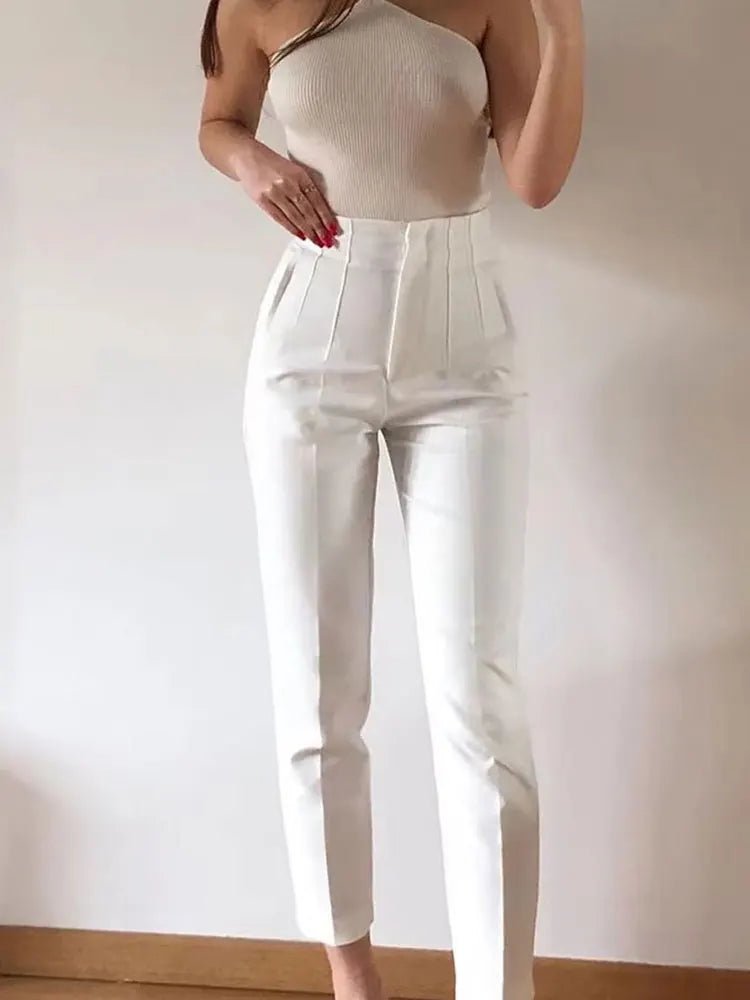 Pantalon cigarette Maricar taille haute