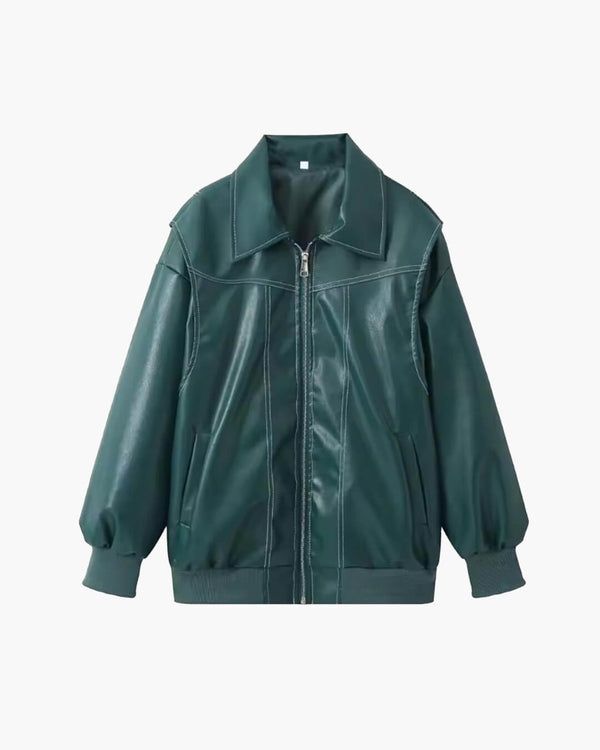 Marina Zip-Up Bomber Jacket