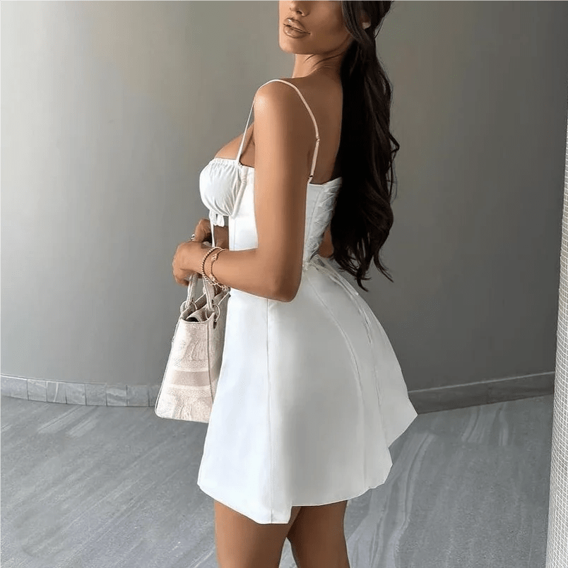 Mini-robe d'été Marisol à lacets