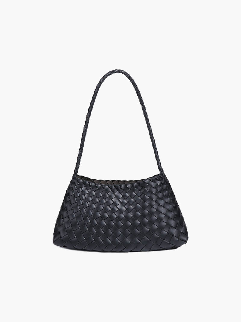 Petit sac tissé en similicuir vegan Marissa