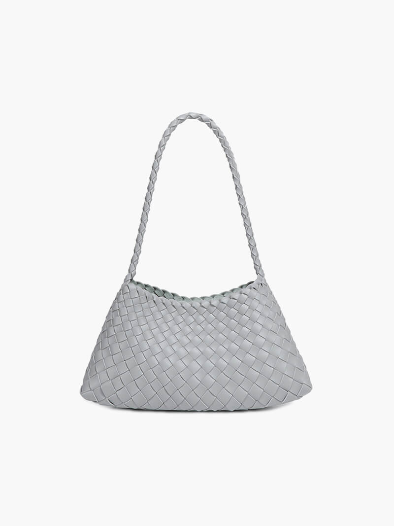 Petit sac tissé en similicuir vegan Marissa
