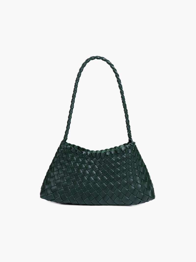 Petit sac tissé en similicuir vegan Marissa