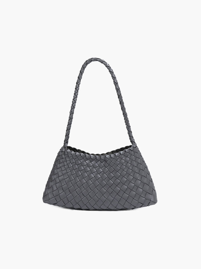 Petit sac tissé en similicuir vegan Marissa
