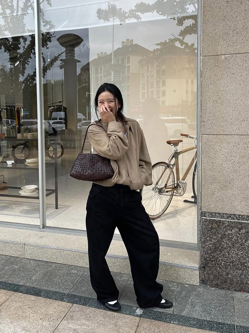 Petit sac tissé en similicuir vegan Marissa