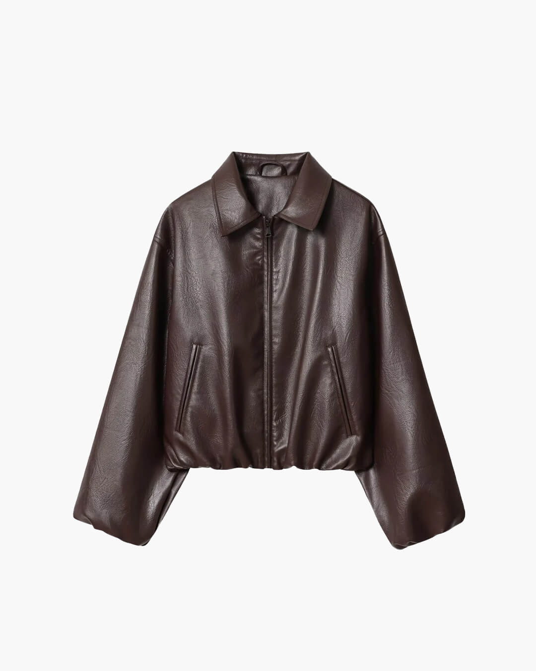 Veste Marivic en similicuir zippée