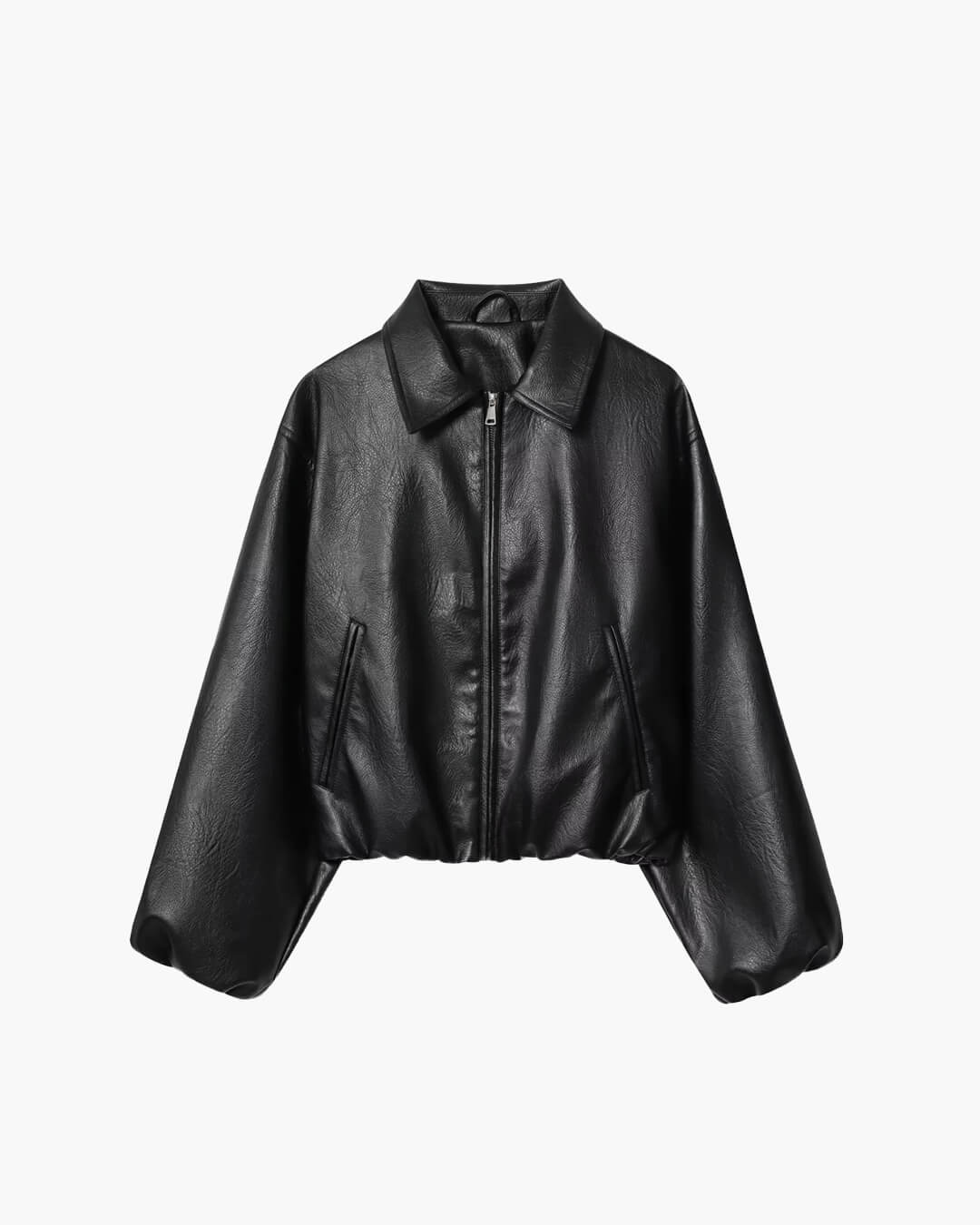 Veste Marivic en similicuir zippée