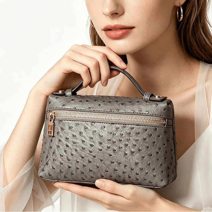 Sac Marlene à motif autruche