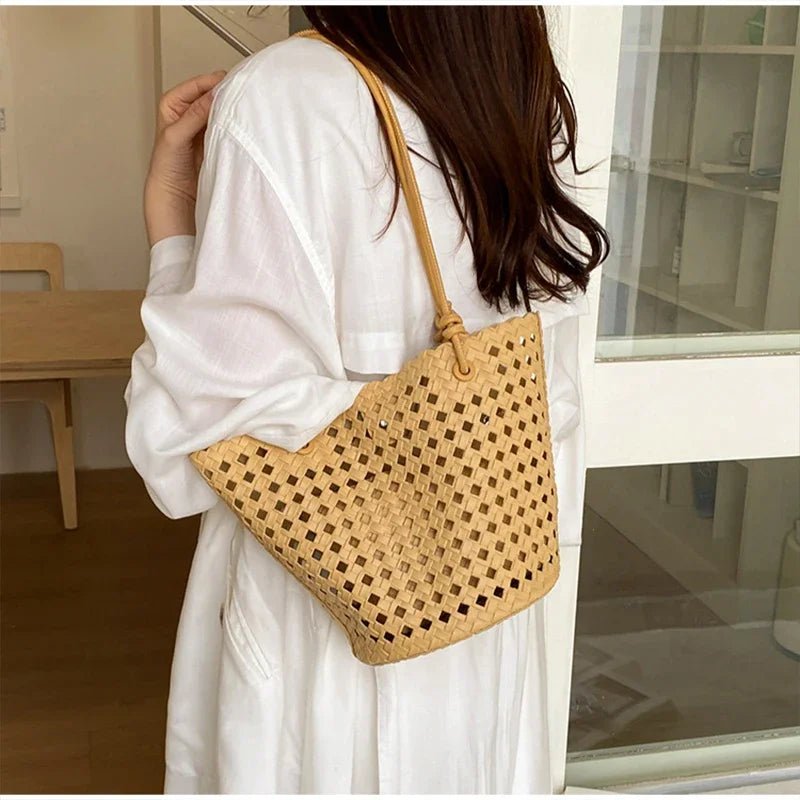 Sac seau tressé Matilde
